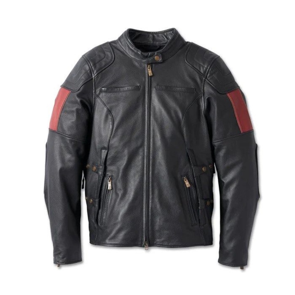 Harley Davidson 120th Anniversary Nostalgia Triple Vent Leather Jacket XS